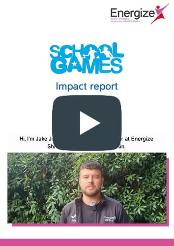 Front cover of the 2024-2025 School Games Impact Report