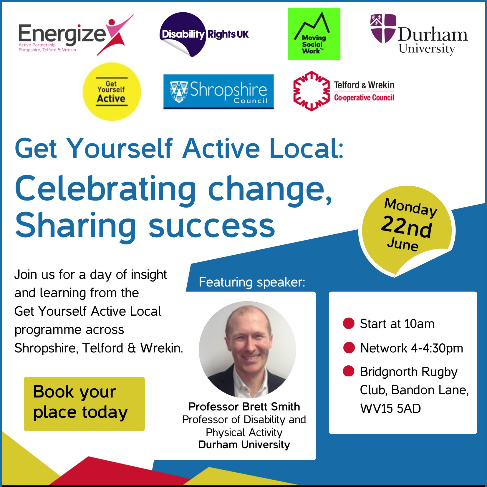 Get Yourself Active Local event - 22nd June 2026